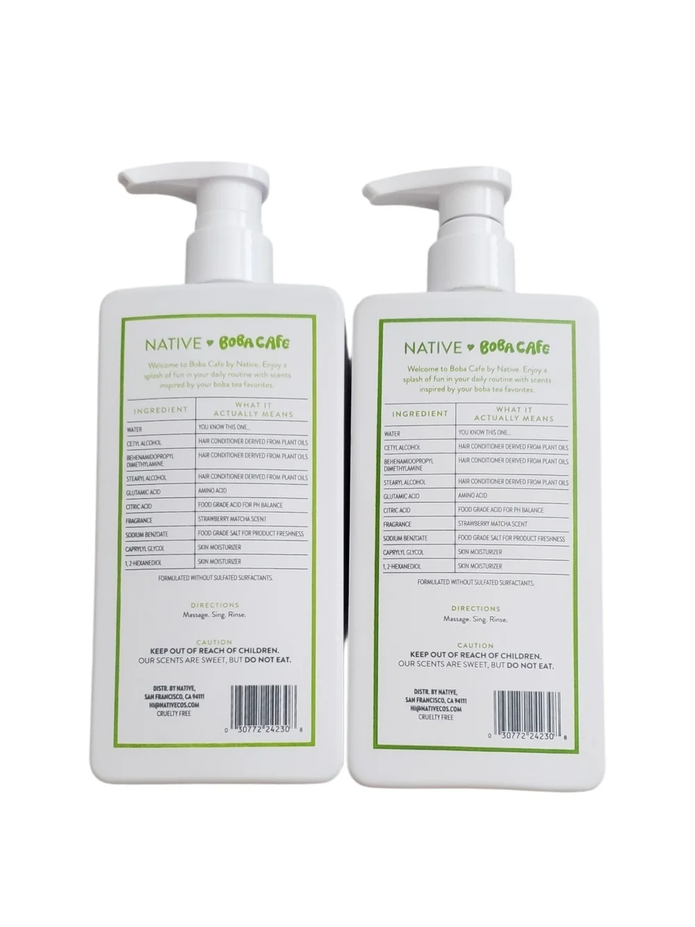 (2) Native Strawberry Matcha Strengthening Conditioner 16.5 oz